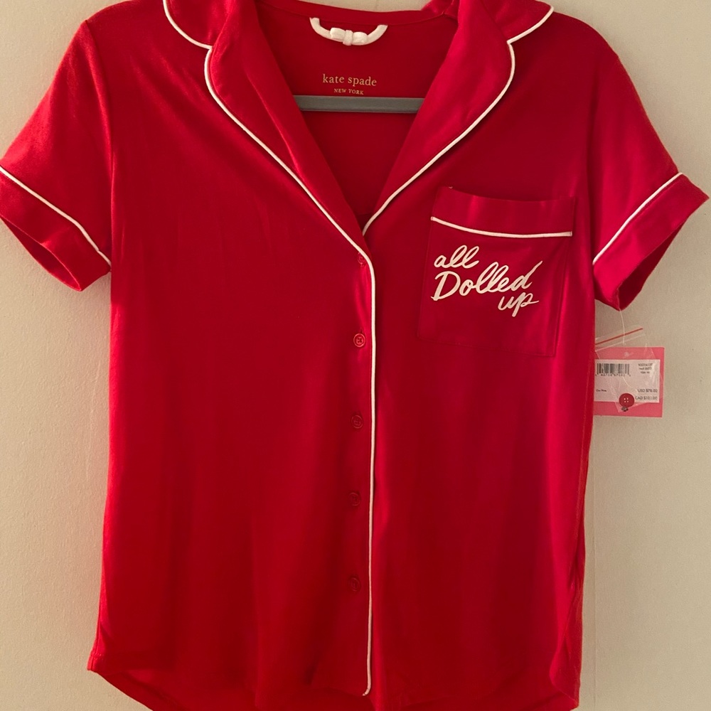 NWT Kate Spade “All Dolled Up” Pajama Set